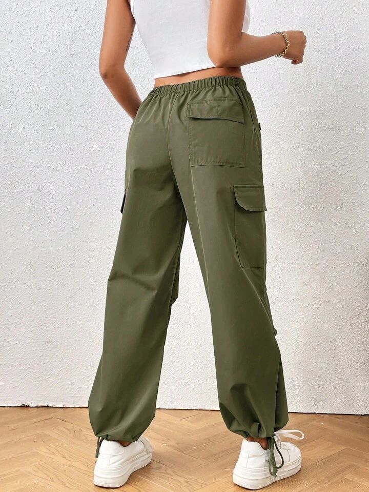 Olive Green Cargo Trouser