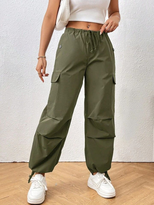 Olive Green Cargo Trouser