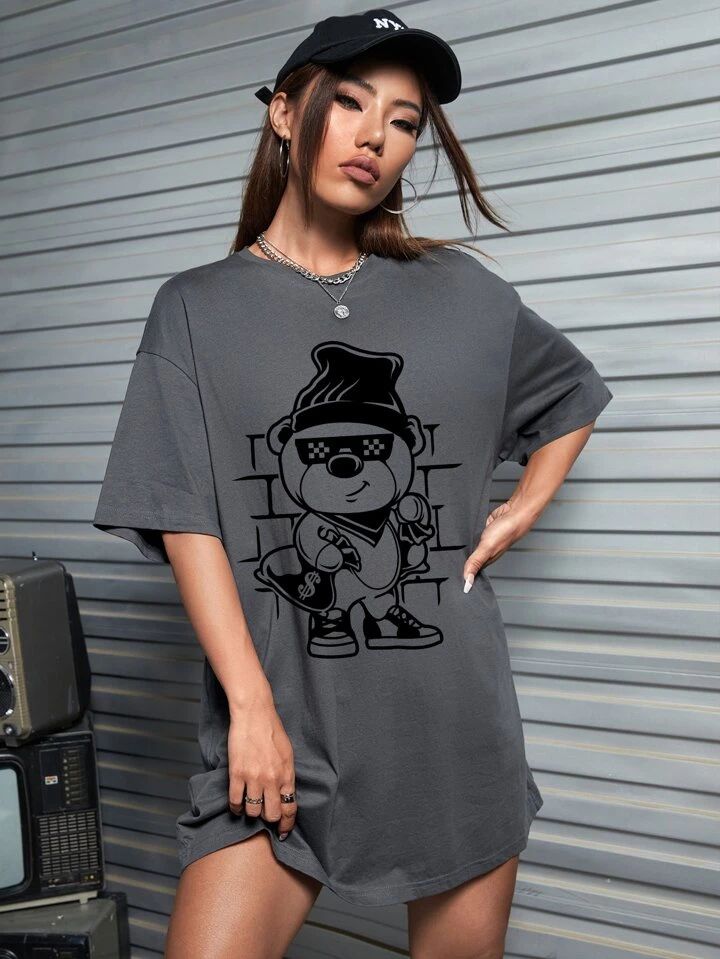 Women Drop Shoulder Tee