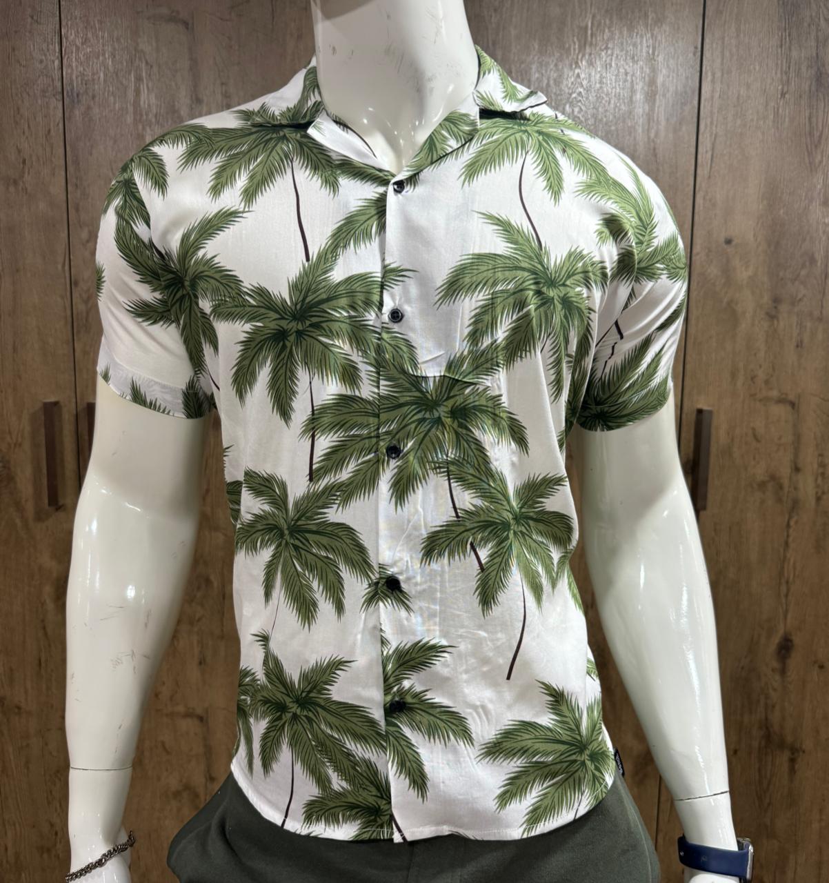 Palm Trees Printing Summer Shirts