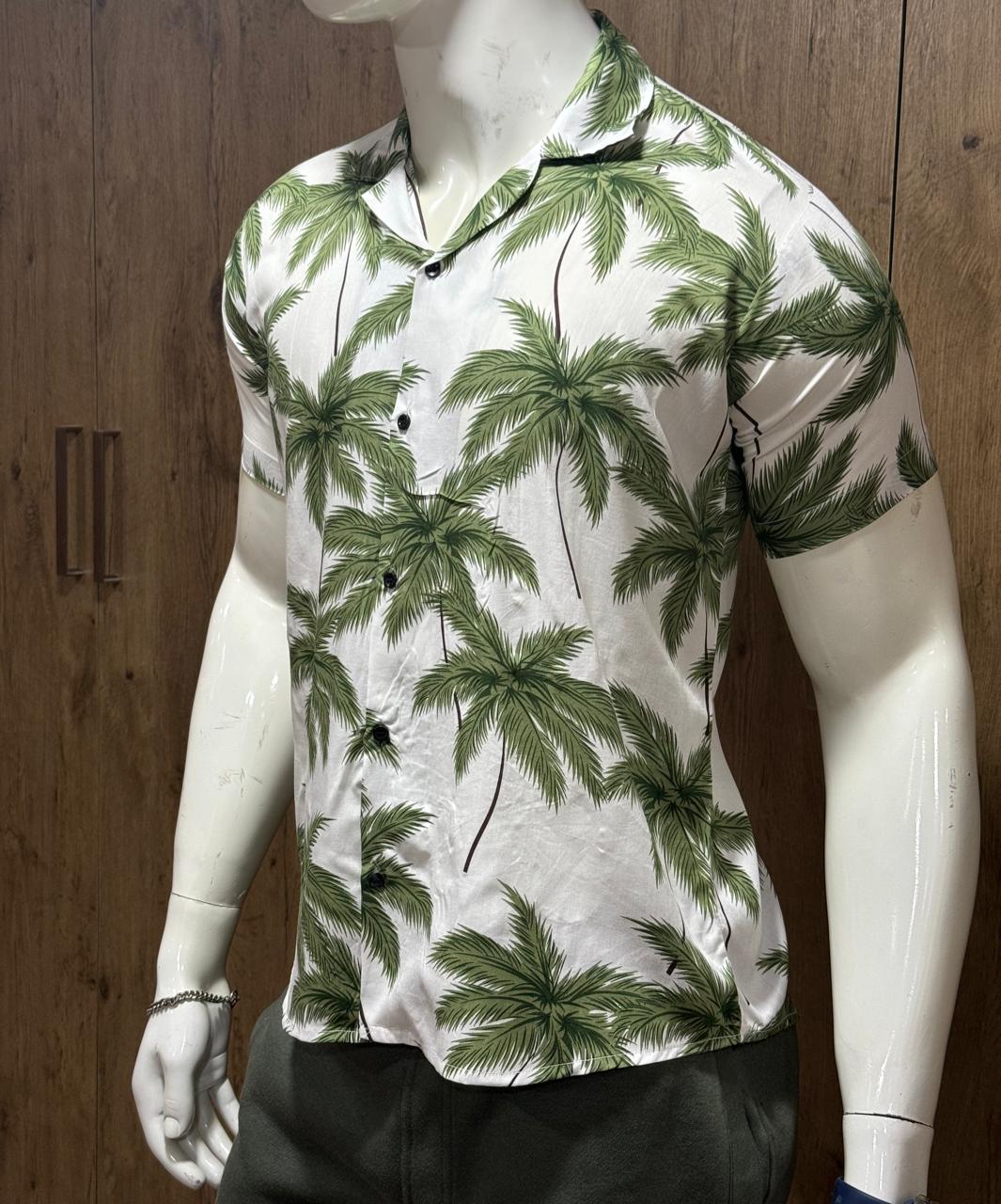 Palm Trees Printing Summer Shirts