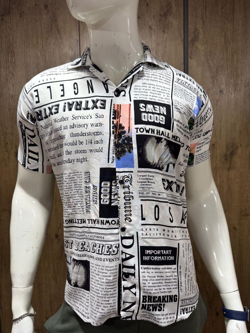 News Paper Digital Printing Shirts