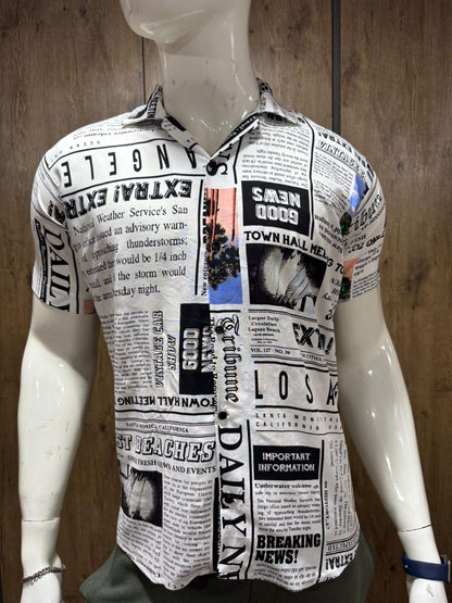 News Paper Digital Printing Shirts