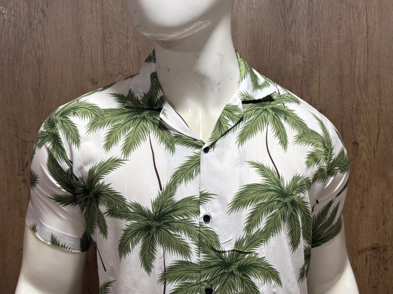 Palm Trees Printing Summer Shirts