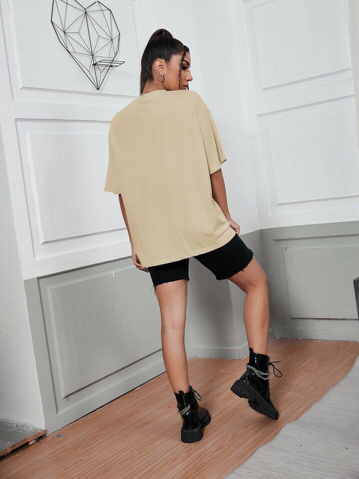 Women Drop Shoulder Tee