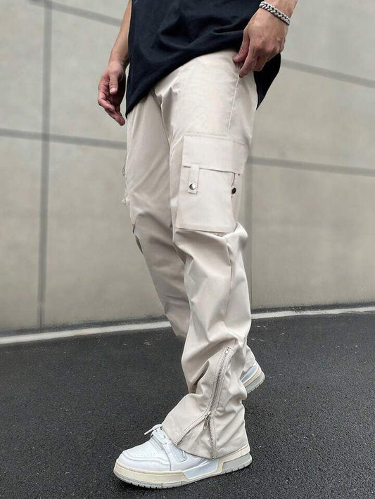 Button Pocket Cargo Pants