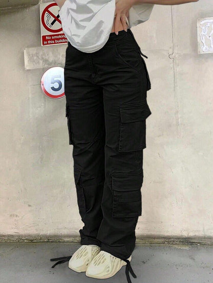 Black 4 Pocket Cargo Pants