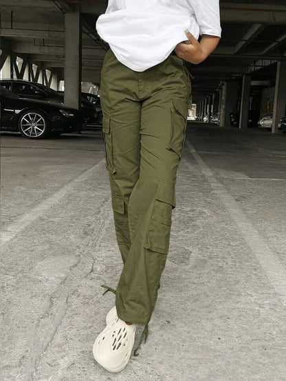 Olive Green 4 Pocket Cargo Pockets