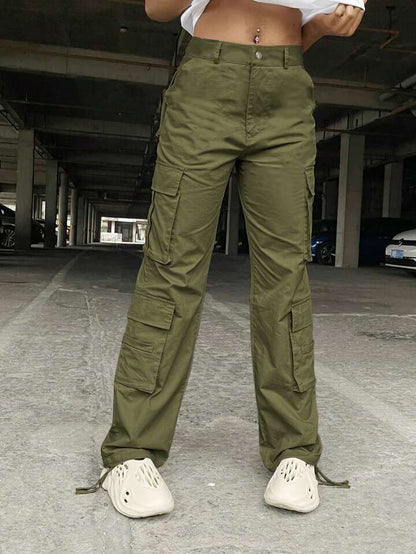 Olive Green 4 Pocket Cargo Pockets