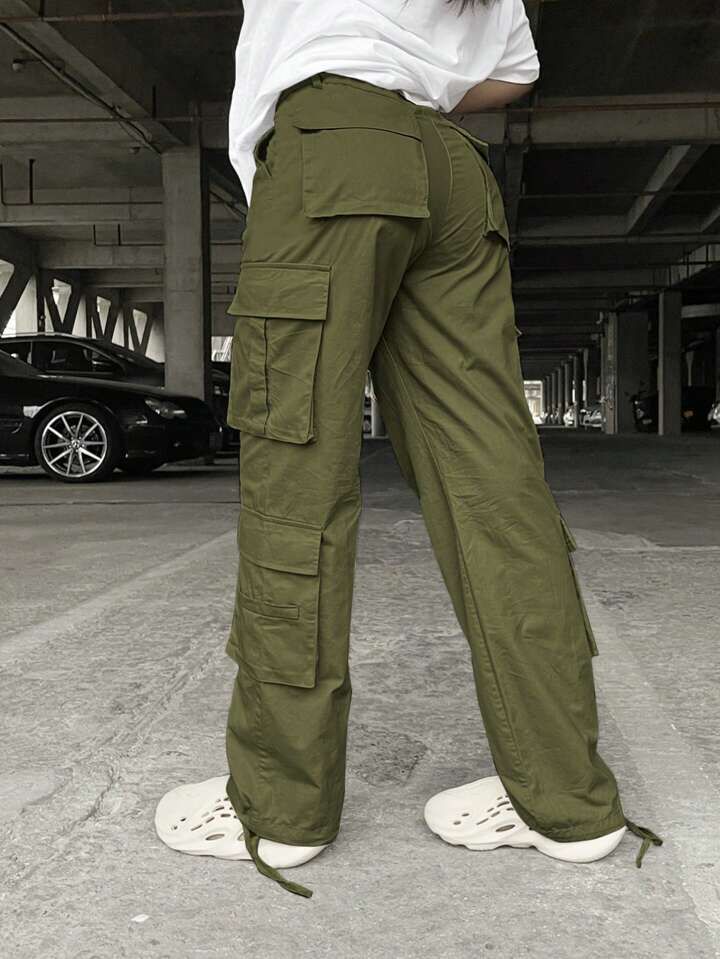 Olive Green 4 Pocket Cargo Pockets