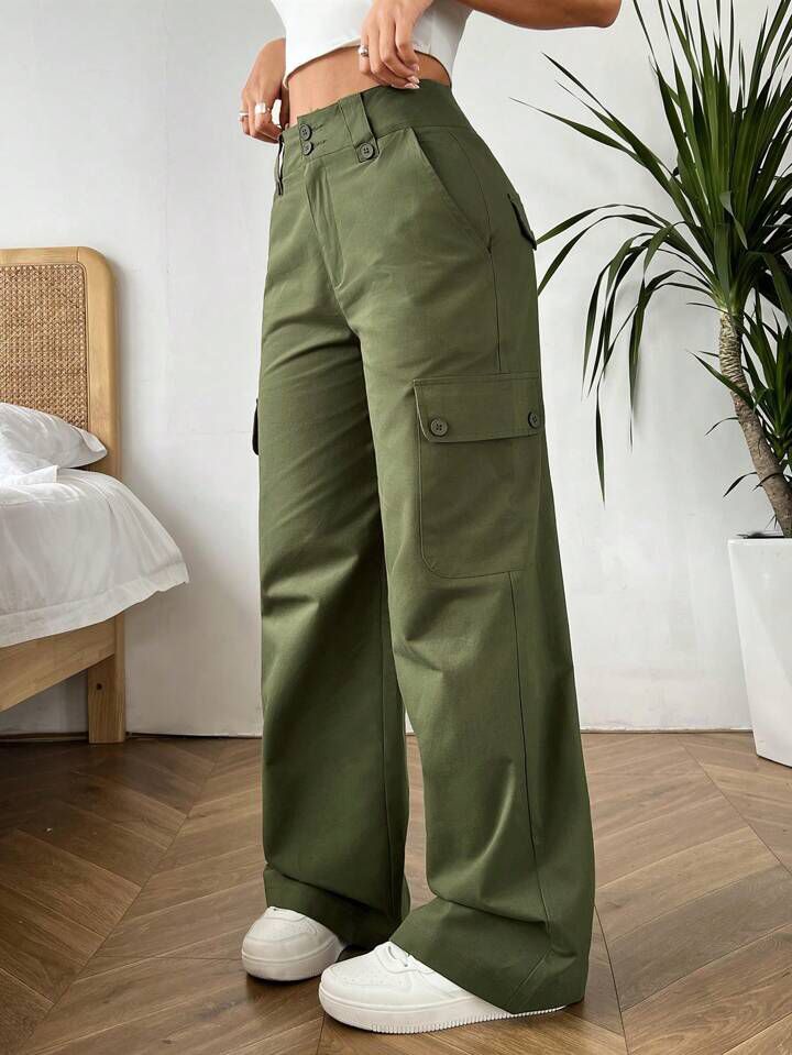 Olive Green Cargo Pants
