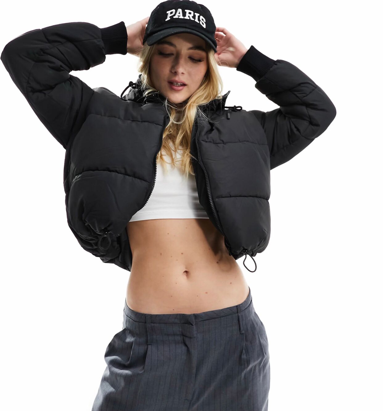 Crop Stopper Puffer Jacket