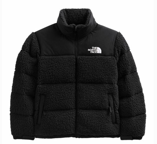 TNF BLACK SHERPA PUFFER JACKET