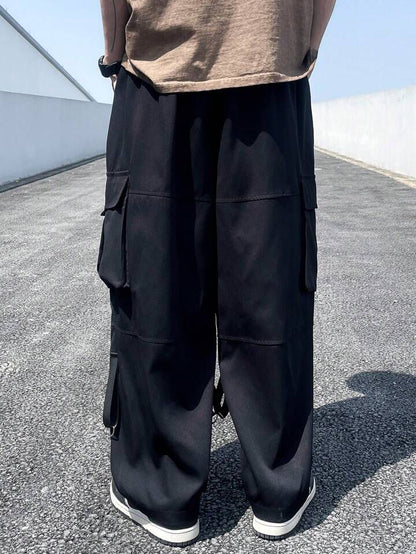 Men Zip Pocket Cargo Pants