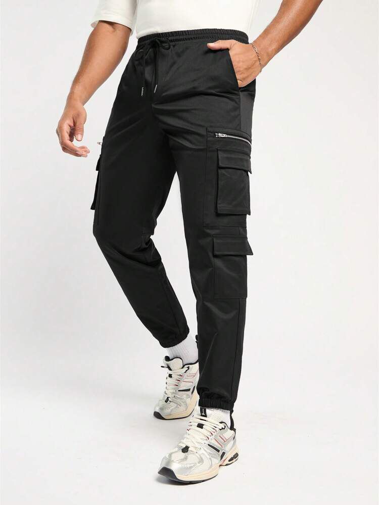 Men Drawstring Cargo Trouser