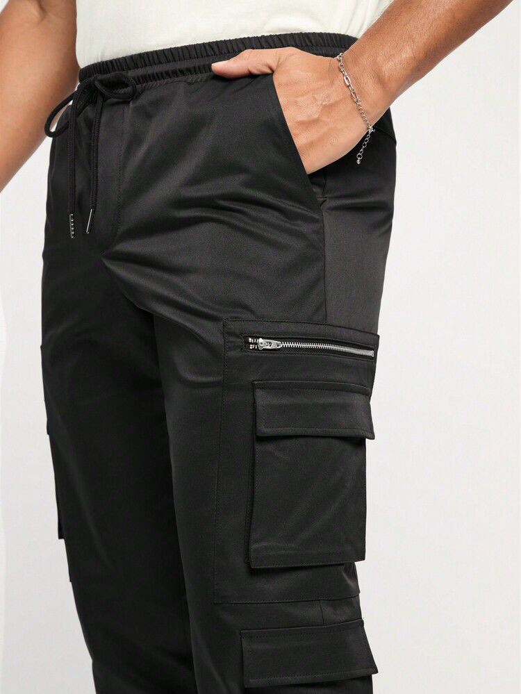 Men Drawstring Cargo Trouser