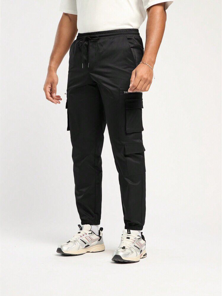 Men Drawstring Cargo Trouser