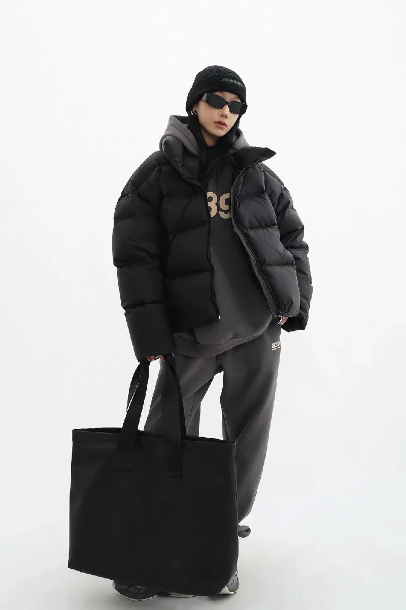 Big Color Short Down Puffer Jacket