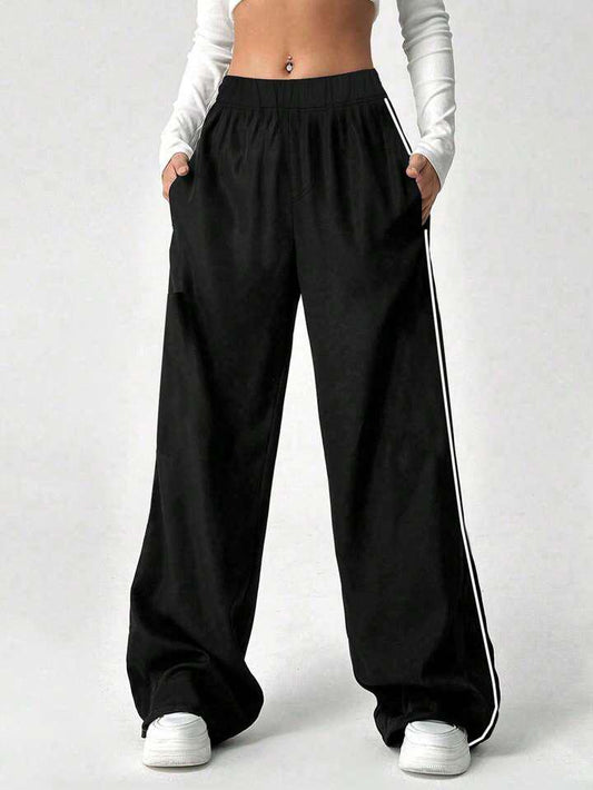 Black Strips Cargo Trouser