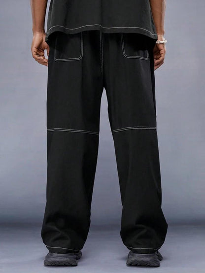 Top Stitching Loose Fit Men Cargo