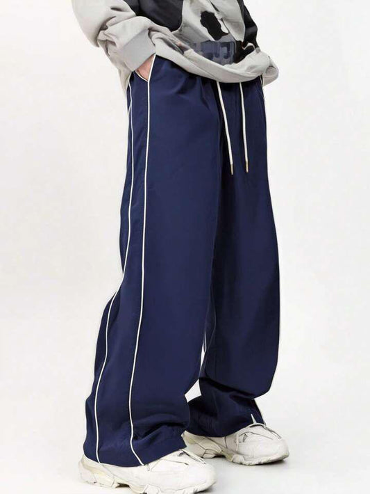 Strips Navy Blue Cargo Trouser