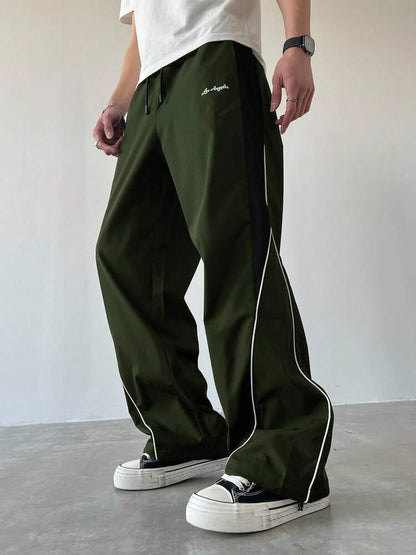 Strips Green Cargo Trouser