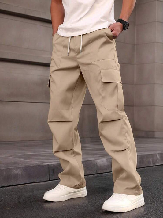 Flap Pockets Cargo Pants
