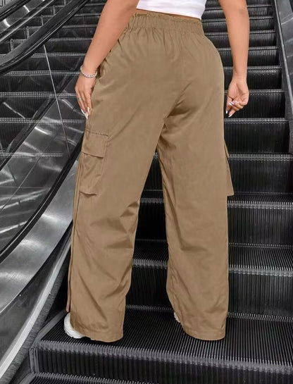 Camel Drawstring Cargo