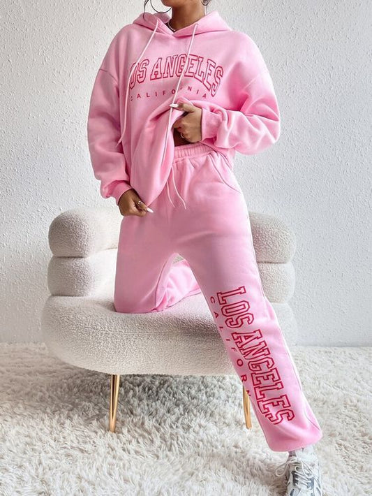 Pink print tracksuit