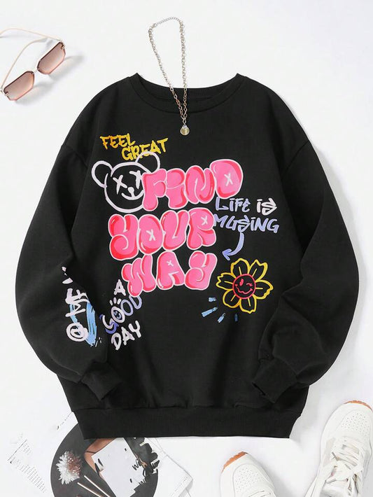 Graphic print sweatshirt